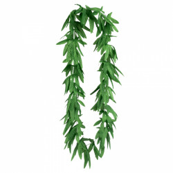 COLLLIER HAWAI FEUILLES VERTES