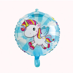 (A) BALL.MYLAR 45CM LICORNE