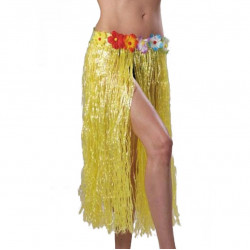 JUPE HAWAI 75cm JAUNE