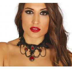 COLLIER GOTHIQUE AVEC RUBIS...