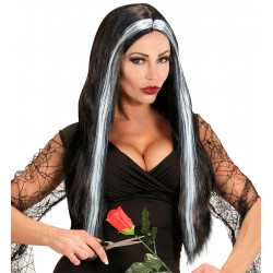 PERRUQUE WITCH NOIRE/BLANC