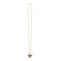 COLLIER PIRATE METAL TETE...