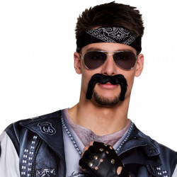 MOUSTACHE BIKER NOIRE