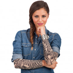 2 MANCHES FAUX-TATOUAGES...
