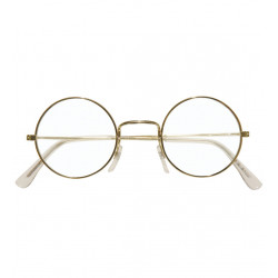 LUNETTES METAL.OR VERRES RONDE