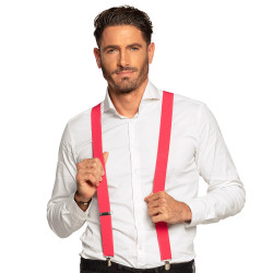 BRETELLES FLUO ROSE