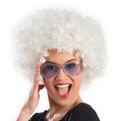 PERRUQUE AFRO EXTRA BLANCHE