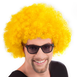 PERRUQUE AFRO EXTRA JAUNE