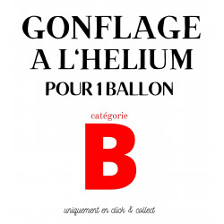 GONFLAGE (B) HELIUM LATEX...