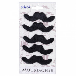 5 MOUSTACHES FIESTA NOIRES