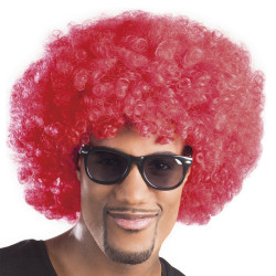 PERRUQUE AFRO EXTRA ROUGE