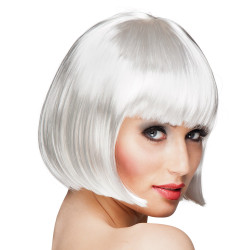 PERRUQUE CABARET ECO BLANC