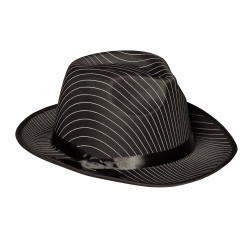 CHAPEAU BORSALINO RAYURES NOIR