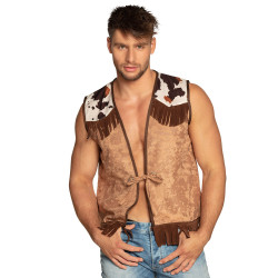 GILET WESTERN CAMEL L/XL