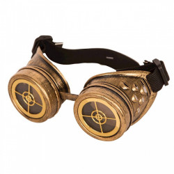 LUNETTES STEAMPUNK HUBLOTS OR