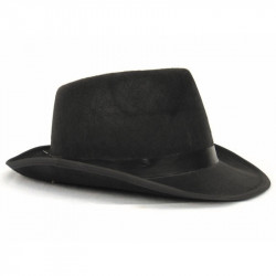 CHAP.BORSALINO NOIR FEUTRE...