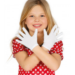 GANTS ENFANT 17cm BLANCS