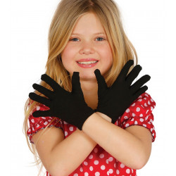 GANTS ENFANT 17cm NOIRS