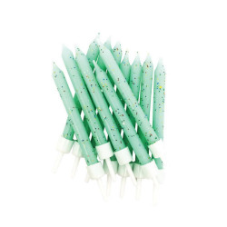 12 BOUGIES PAILLETTES 7.5cm...