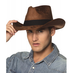 CHAPEAU COWBOY BRUN AVENTURE