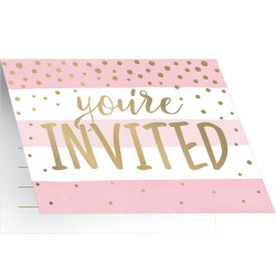 8 INVITATIONS 10x12cm...