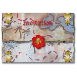 8 INVITATIONS PIRATES 2