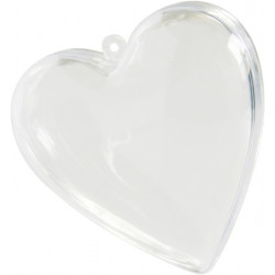 COEUR PLEXI. TRANSPARENT D.8cm