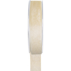 RUBAN ORGANDI 6mm X 20m IVOIRE