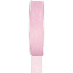 RUBAN ORGANDI 6mm X 20m ROSE