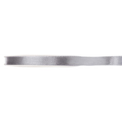 RUBAN SATIN 6mmx25m GRIS