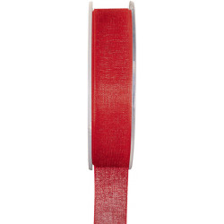 RUBAN ORGANDI 7mm X 20m ROUGE