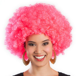 PERRUQUE AFRO EXTRA ROSE