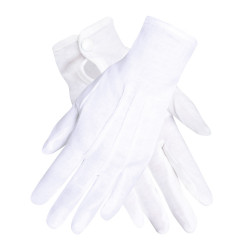 GANTS AVEC BOUTON BLANC XL