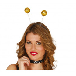 SERRETETE BOULES PAILLETTES OR