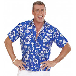 CHEMISE HAWAI BLEUE HOM.XL