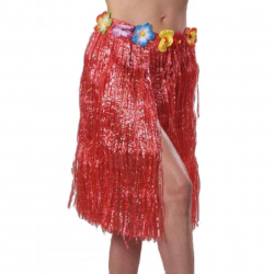 JUPE HAWAI 55cm ROUGE