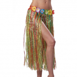 JUPE HAWAI 75cm MULTICOLORE
