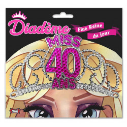 DIADEME FUCHSIA MISS 40ANS