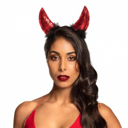 Serre-Tête Cornes De Diable Rouge - Lot De 2 - Accessoire Carnaval Halloween Déguisement Diable Pour Femmes Et Enfants